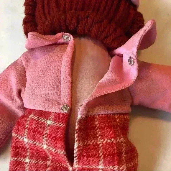 Mid-century mod handmade Raggedy Ann doll with hand sewn 60s outfit - Picture 6 of 14